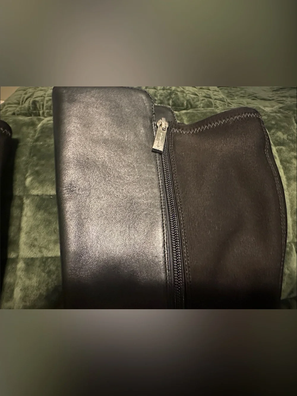 Michael Kors Black Leather & Stretch Over-the-Knee Boots